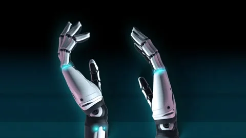 Robot Hands 03 Stock Footage 293567902