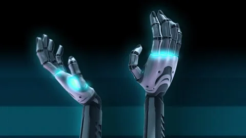 Robot Hands 04 Stock Footage 293567328
