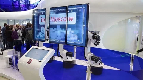 Robot hands demonstrating possibilities Stock Footage 80897903