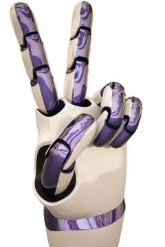 Robot hands Illustrazione stock