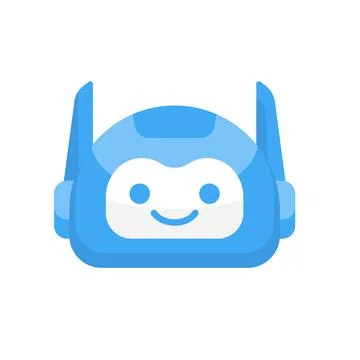 Robot Head Avatar Vector Design. Cartoon Robot Head Icon Stock Illustration