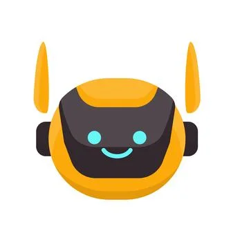 Robot Head Avatar Vector Design. Cartoon Robot Head Icon Stock Illustration
