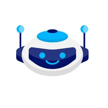 Robot Head Avatar Vector Design. Cartoon Robot Head Icon Stock Illustration