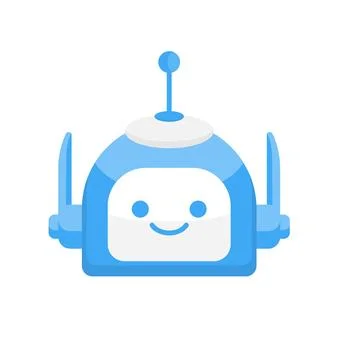 Robot Head Avatar Vector Design. Cartoon Robot Head Icon Stock Illustration