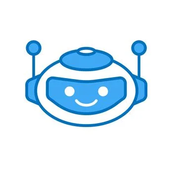 Robot Head Avatar Vector Design. Cartoon Robot Head Icon Stock Illustration
