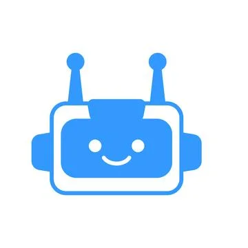 Robot Head Avatar Vector Design. Cartoon Robot Head Icon Stock Illustration