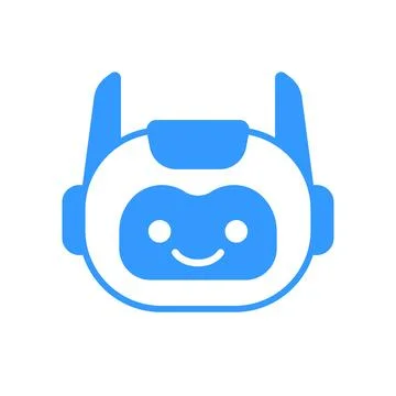 Robot Head Avatar Vector Design. Cartoon Robot Head Icon Stock Illustration