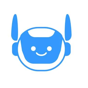Robot Head Avatar Vector Design. Cartoon Robot Head Icon Stock Illustration