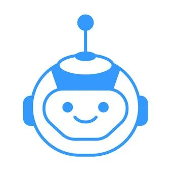 Robot Head Avatar Vector Design. Cartoon Robot Head Icon Stock Illustration