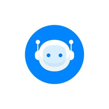 Robot head icon in circle vector illustration Stock Illustration