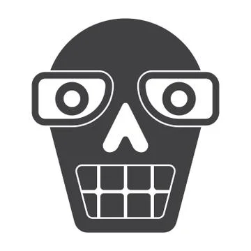Robot Head Icon Stock Illustration