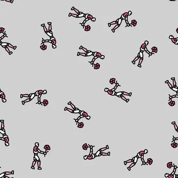 Robot holding a flower vector seamless pattern 스톡 일러스트