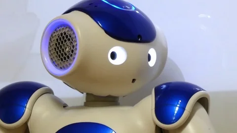 Robot humanoid looking Stock-Footage 70452623