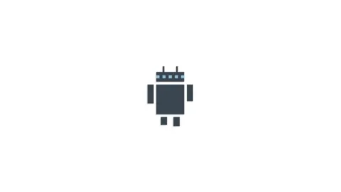 Robot icon animation for video motion graphics Stock Footage 202204661