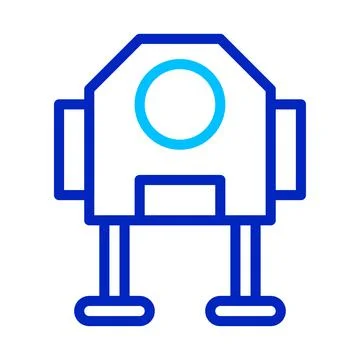 Robot icon, artificial intelligence concept. Technology, innovation, and au.. Illustrazione stock