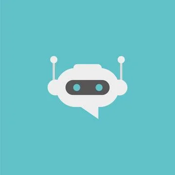 Robot icon. Bot sign design. Chatbot symbol concept. Voice support service bot. Illustrazione stock