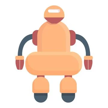 Robot icon cartoon vector. Kid education 스톡 일러스트