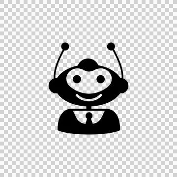 Robot icon. Chat Bot sign for support service concept. Stock Illustration