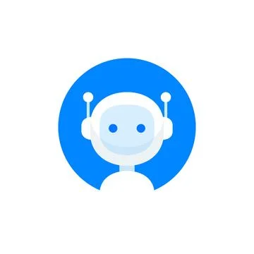 Robot icon in circle vector illustration Stock Illustration