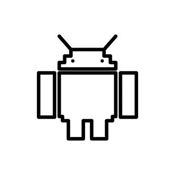 Robot icon. Element of minimalistic icons for mobile concept and web apps. Thin Illustrazione stock
