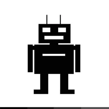 Robot icon illustration design Stock Illustration