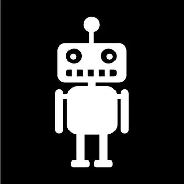 Robot icon illustration design Stock Illustration