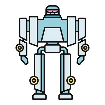 Robot icon representing artificial intelligence and future technology 스톡 일러스트