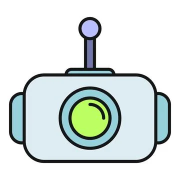 Robot icon representing artificial intelligence and technology イラスト素材