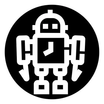 Robot icon representing automation and modern technology 스톡 일러스트