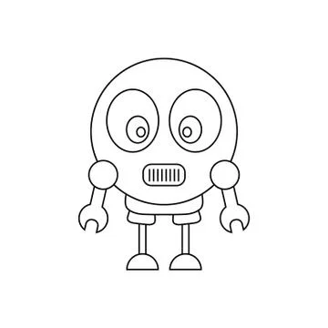 Robot icon support bot icon online support heip sign Stock Illustration