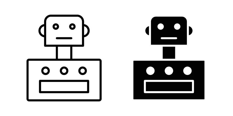 Robot icon vector design. EPS10 Stockillustratie
