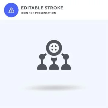 Robot icon vector, filled flat sign, solid pictogram isolated on white, logo  Illustrazione stock