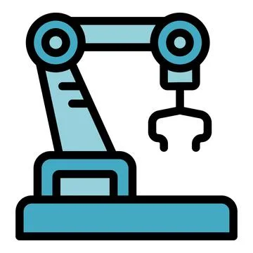 Robot icon vector flat Stockillustratie