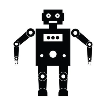 Robot icons Illustrazione stock