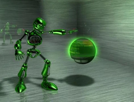 Robot Illustrazione stock