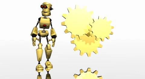 Robot Illustrazione stock