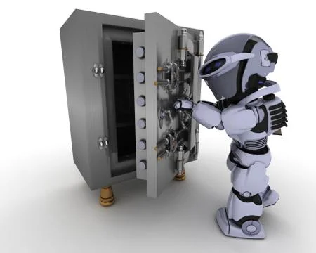 Robot with Stock Illustration