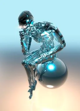 Robot, illustration Illustrazione stock