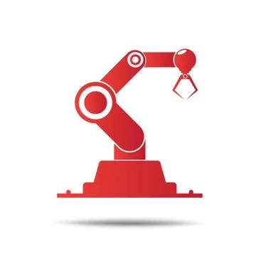 Robot Industrial icon Stock Illustration