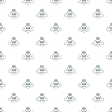 Robot industry pattern vector seamless Stock Illustration
