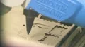 Robot laser cutting HD Footage