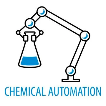 Robot limb logo Stock Illustration