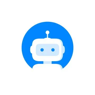 Robot logo icon Stock Illustration