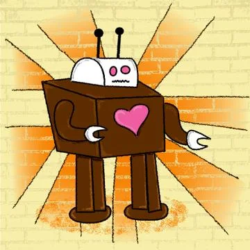 Robot Love Stockillustratie