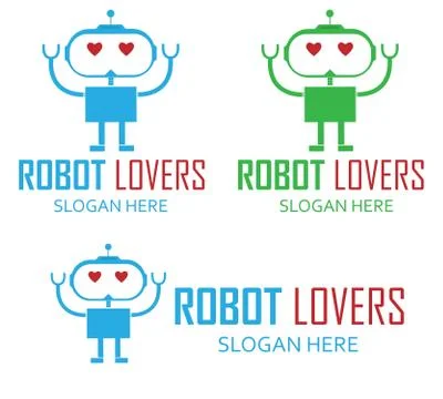 Robot lovers 스톡 일러스트