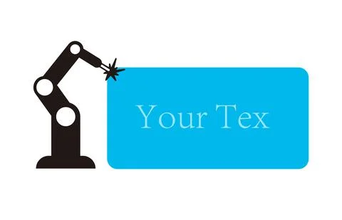 Robot machine arm icon, vector illustration Stock Illustration