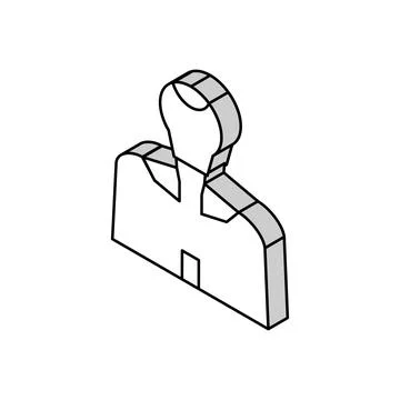 Robot machine isometric icon vector illustration Stock Illustration