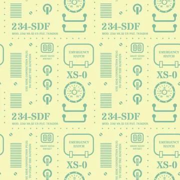 Robot machine metal pattern Stock Illustration