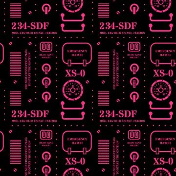 Robot machine metal pattern Stockillustratie