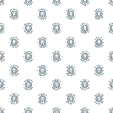 Robot machine pattern vector seamless Stock Illustration